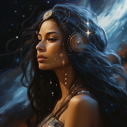 星空下的拉丁美人：女兒地的混血面龐勾勒出奇幻神秘的寓言肖像