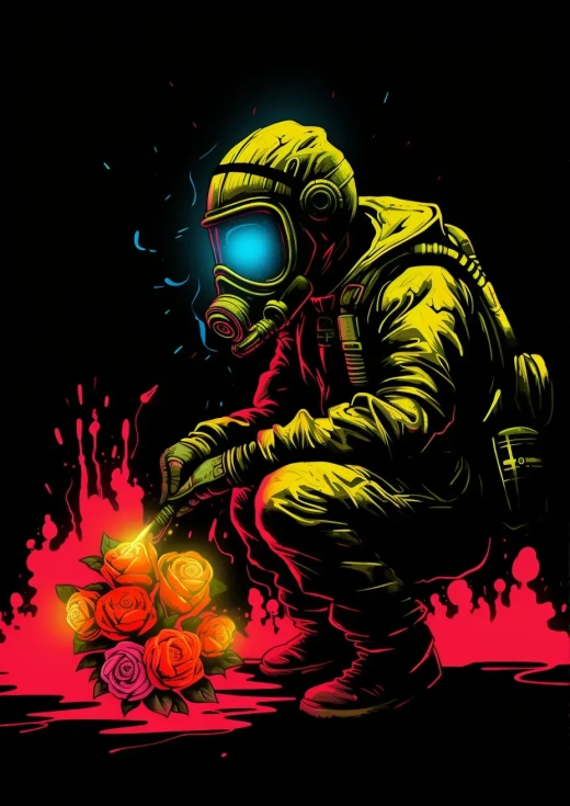 Banksy的熒光霓虹插畫：Aetherpunk與magicpunk的奇妙融合