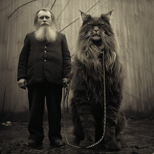 “巨幅紀(jì)實(shí)：19世紀(jì)男子仰望系猛獸奇幻符號(hào)中，懸念迷離引人入勝！”