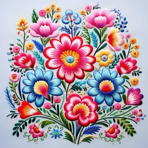 烏克蘭傳統花刺繡圖案：佩特里基夫卡民間藝術