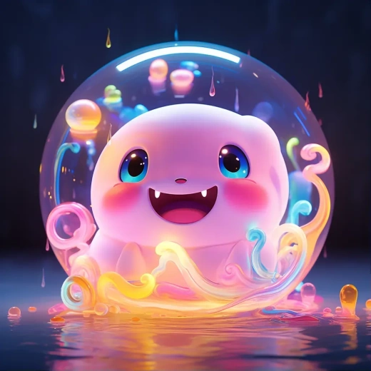 泡泡可愛水霓虹