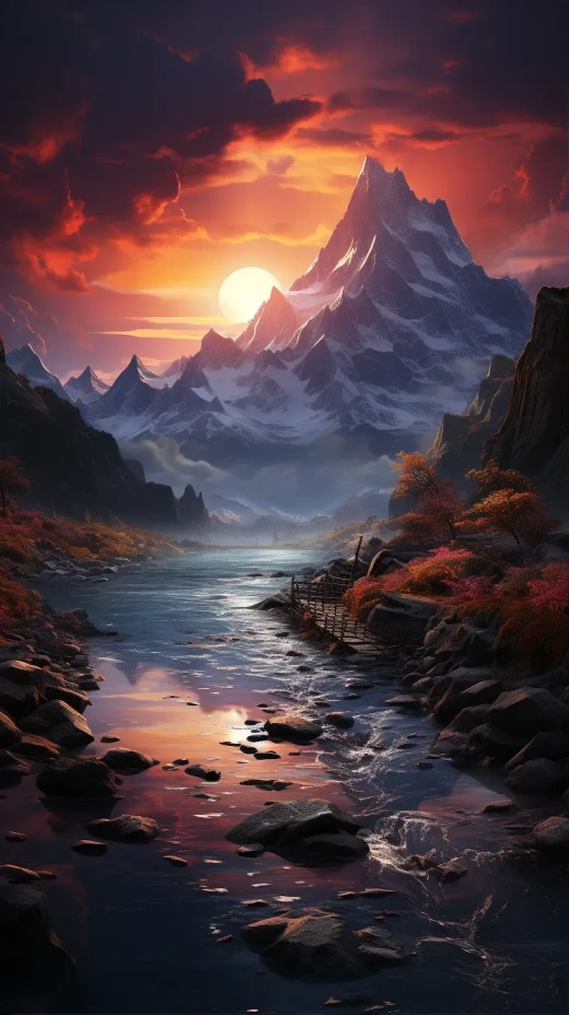 天使之翼，湖光山色