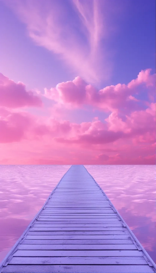 浪漫氛围下的梦幻海景，荷兰水乡的紫粉色调，幽默中见心，心灵冥想与萨米克沙瓦，1000 830款摩摩斯advossom壁纸。