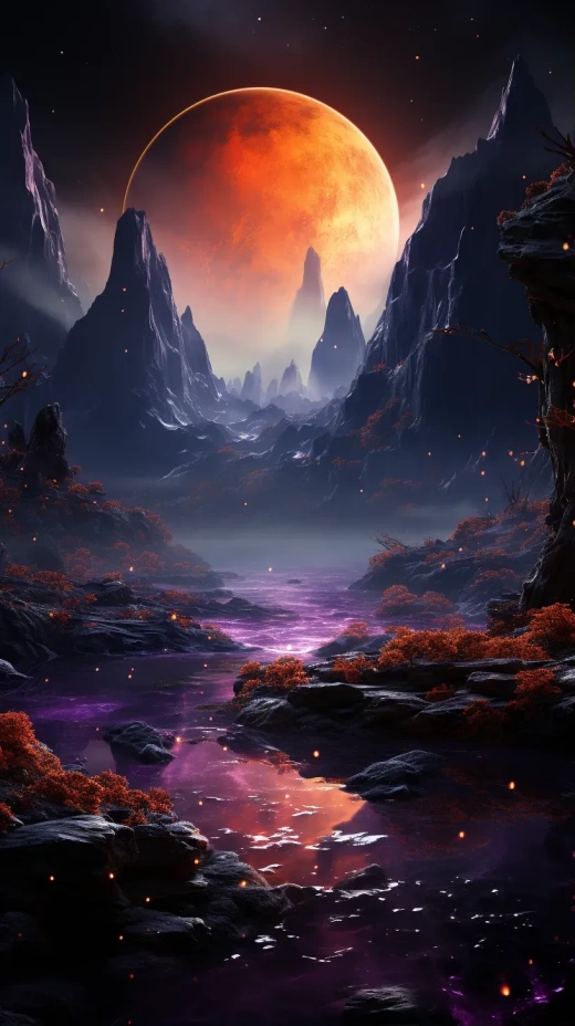 月夜紅暈，湖光映雪：邁克爾·詹姆斯·史密斯的夢幻星空藝術