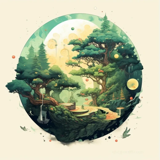 靈感源自小插圖風(fēng)格，精美飾品裝飾圖