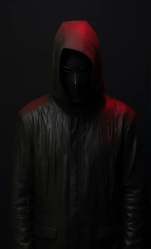 kevin dalton ght1l: cubo-futurism in the style of gabriel isak, with dark black and red
