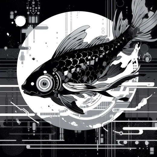 黑白魚郵票：海洋生物的藝術(shù)印記