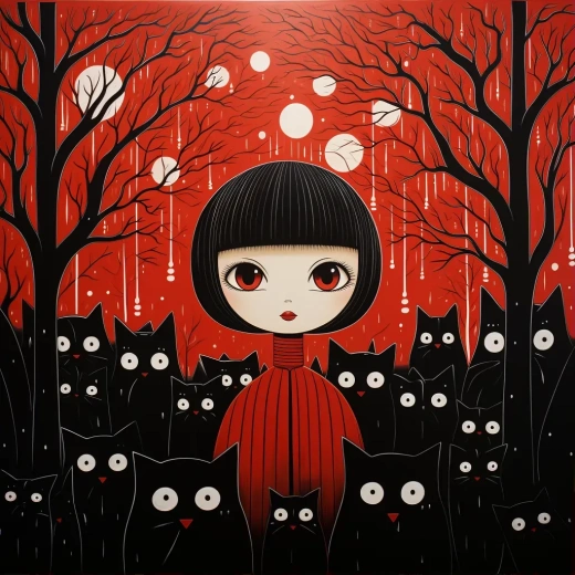 Yayoi Kusama與她的貓咪：藝術與生活的交織