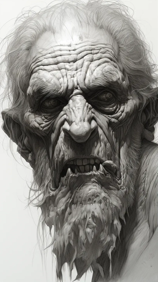 精細復古素描藝術：帕斯卡·布蘭奇風格的人臉表情與交叉線描技法