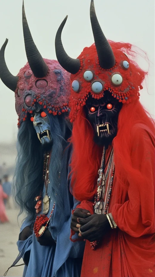 “令人恐懼的伊朗超惡魔人彩色攝影：未知的恐懼與震撼噩夢”