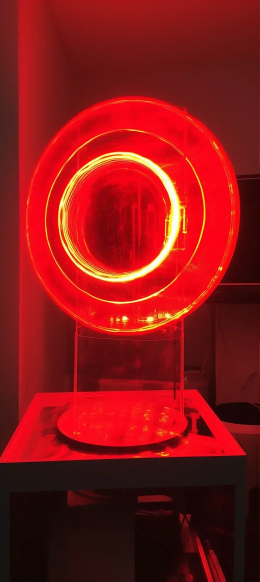幻境中的電氣紅圈：超現實的閃耀瞬間