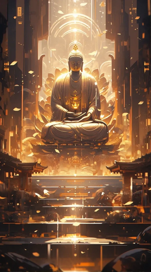 元代寺廟內的金佛雕像：幻影圖像與超凡視角的探索