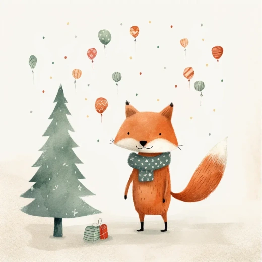 可爱狐狸庆祝圣诞节：Emily Winfield Martin and Jon Klassen的欢快波西米亚插画