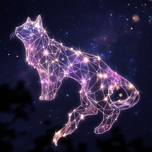 星空之貓：星系構成的天體圖案
