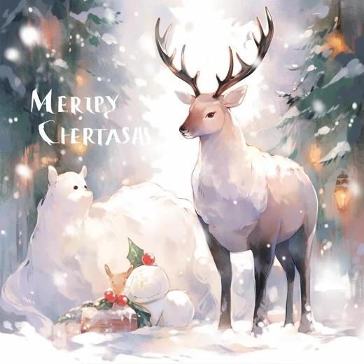 雪鹿與圣誕老人：冬日溫馨的寓言