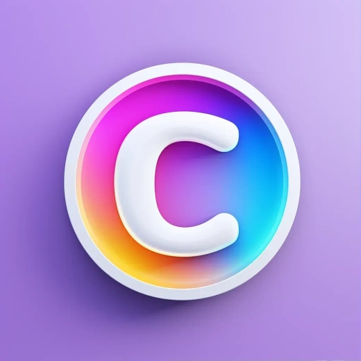 可愛風格Letter C圖標設(shè)計，適用于iOS和MacOS的3D應(yīng)用圖標