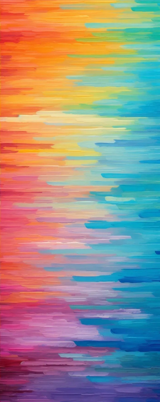 多彩水平线背景画板 - 色彩比例2:5