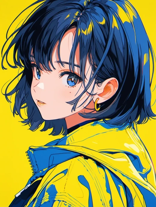 黃發(fā)少女的日常：光影下的歡快瞬間