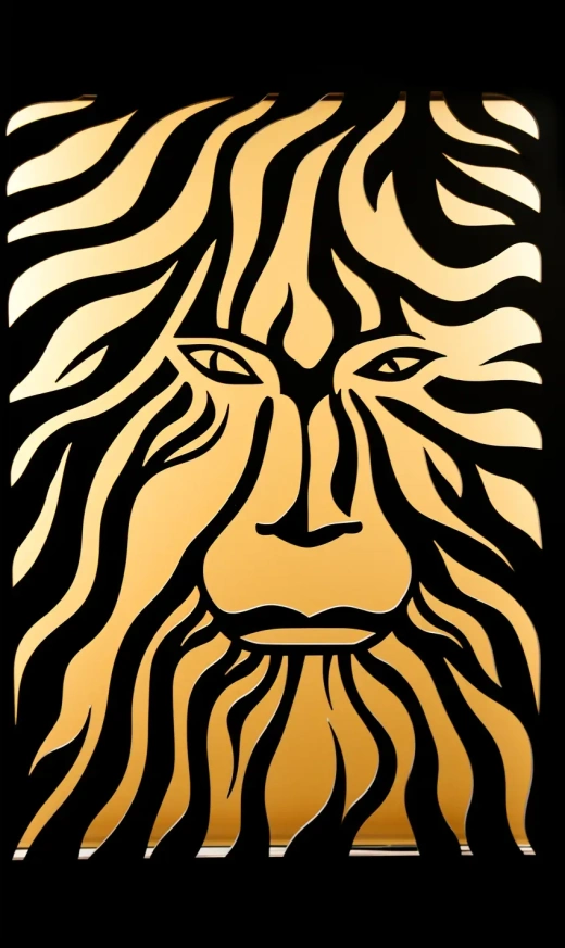 狮子面孔：混乱幻觉的双面混合图像错觉