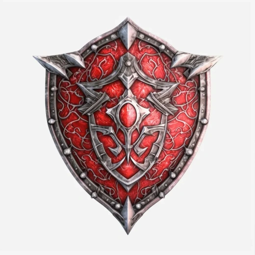 紅盾白底MMORPG風格游戲