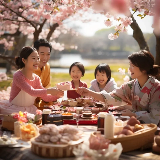 日本春光明媚，櫻花盛
