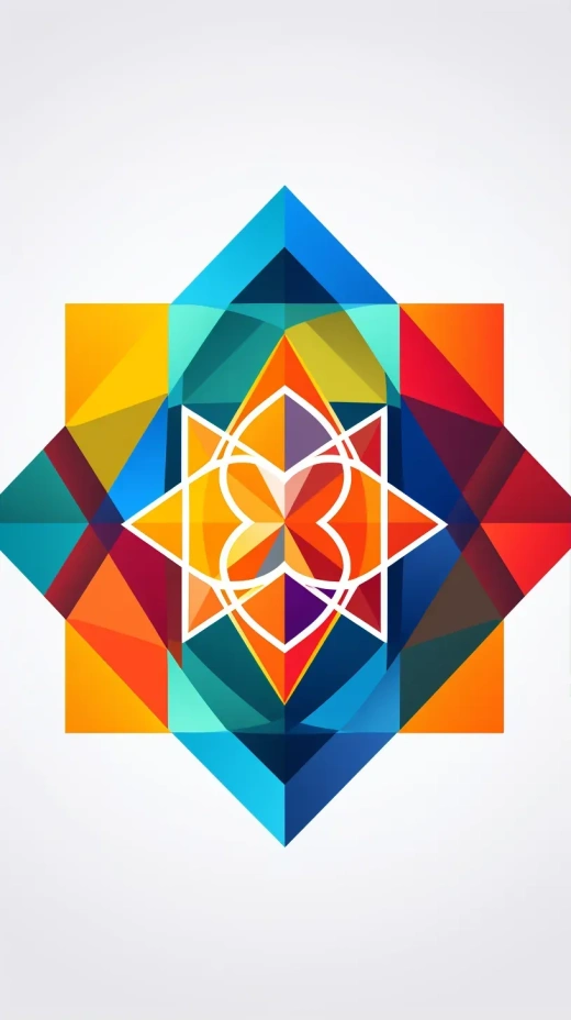 五顏六色的公司標志，