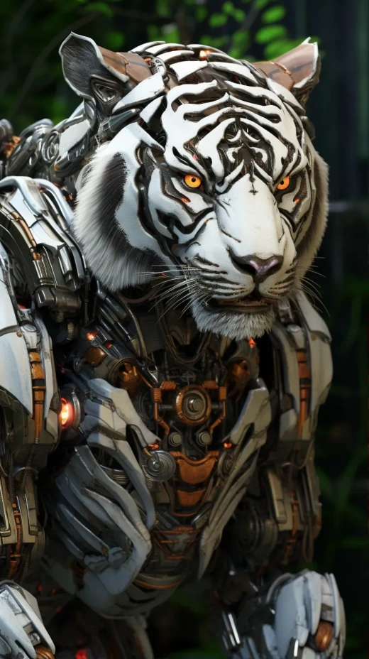 未来科技巨兽：全金属高机动老虎机械战士全景展示