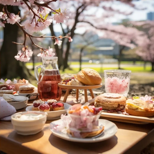 日本春光明媚，樱花盛