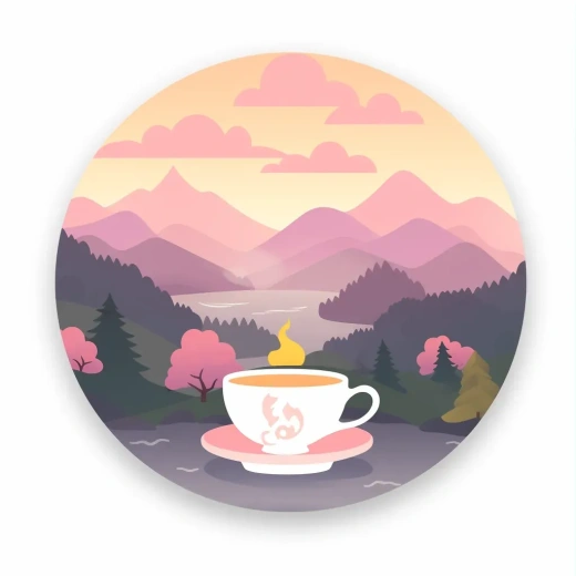 扁平風格水杯圖標設計，簡約清新，適用于Pinterest和Dribble平臺。