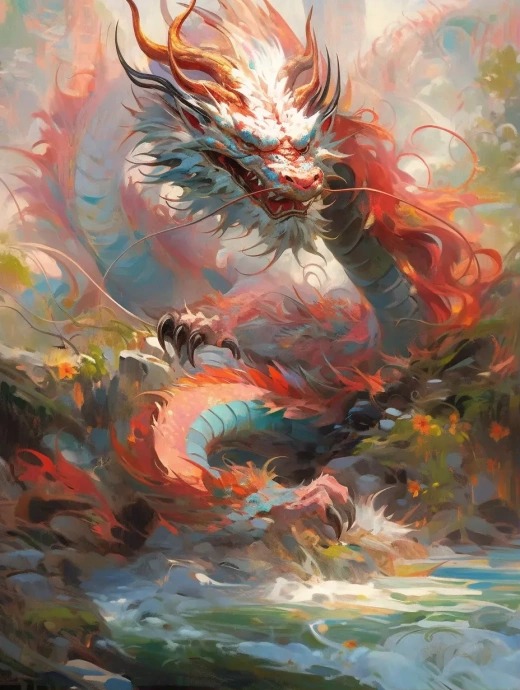 雄偉華貴的中國巨龍：高清莫奈印象派繪畫