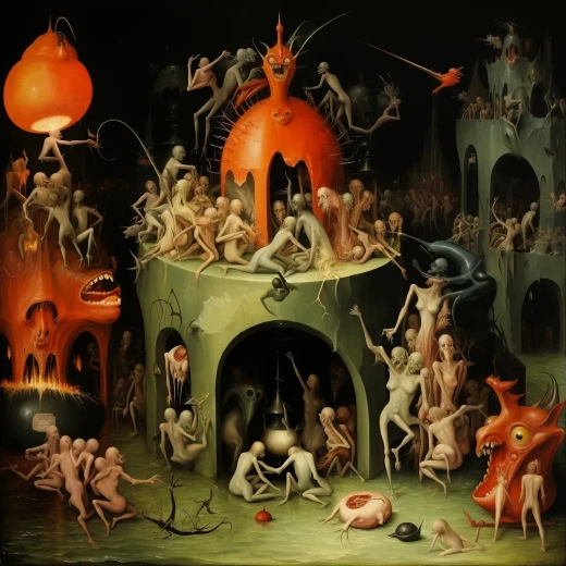 Dr Seuss描繪的地獄與Hieronymus Bosch的怪異之作