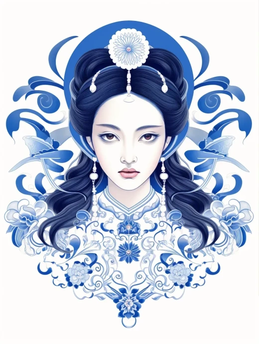 藏族少女的臉頰泛紅，長睫毛下是典型的中國傳統(tǒng)簡約風格