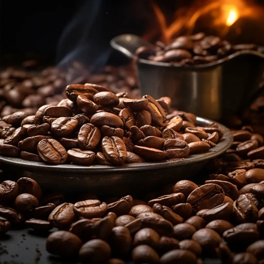 阿拉伯咖啡豆商业摄影：创意拍摄与真实色彩的完美结合