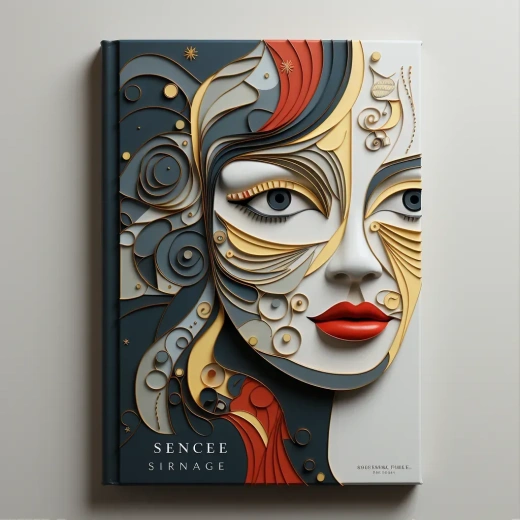 視覺(jué)沖擊力十足的書(shū)籍封面設(shè)計(jì)展示，引人注目的插圖或照片捕捉故事精髓，優(yōu)雅的字體體現(xiàn)書(shū)籍類型和氛圍，平衡構(gòu)圖和喚起情感與主題的色彩搭配，結(jié)合數(shù)字插畫(huà)和排版技巧的平面設(shè)計(jì)，打造視覺(jué)吸引力和商業(yè)價(jià)值兼具的書(shū)籍封面。