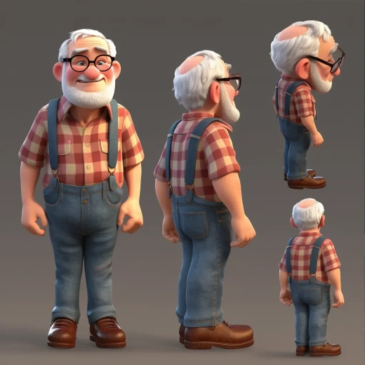 《迪士尼4K全高清：60岁英俊农夫的生动细腻画面》