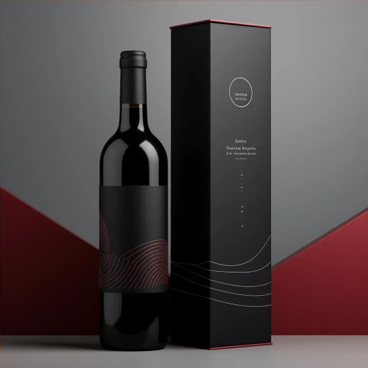 红色葡萄酒瓶与盒包装设计——AR1:1风格原生态——V5.2