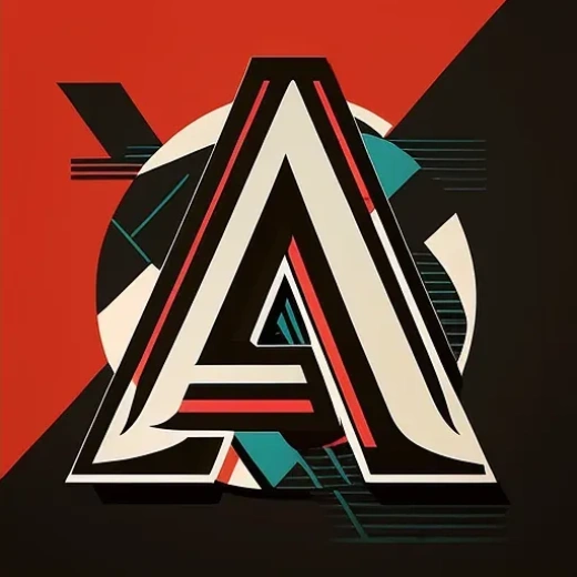 A字母Logo设计：简洁矢量Pop Art风格