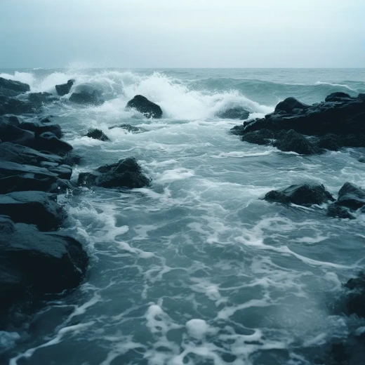 实验电影风格下的海洋岩石世界：模糊、时尚波普与低质感美学