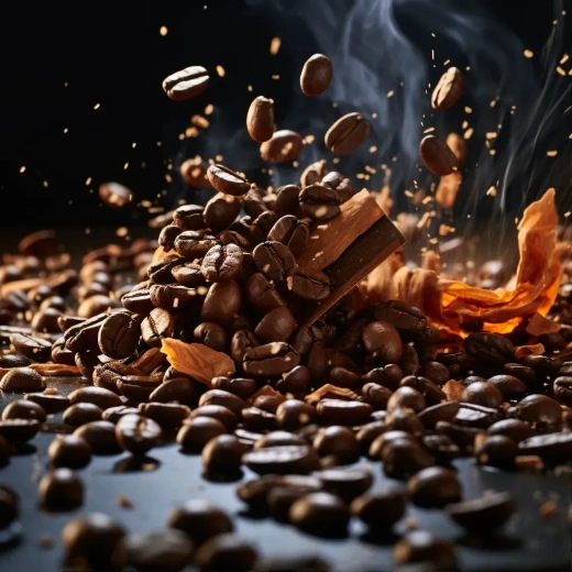 阿拉伯咖啡豆商业摄影：创意拍摄与真实色彩的完美结合
