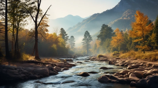 山间小景