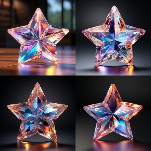写实风格 3D 渲染 模型 宝石水晶材质