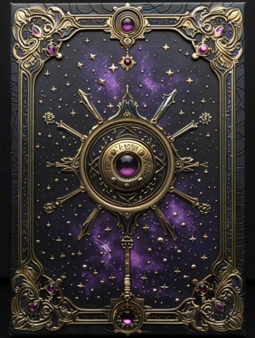 神秘魔法卡片設計合集-珍貴寶石和黃金裝飾的魔法卡片 - 第3501期