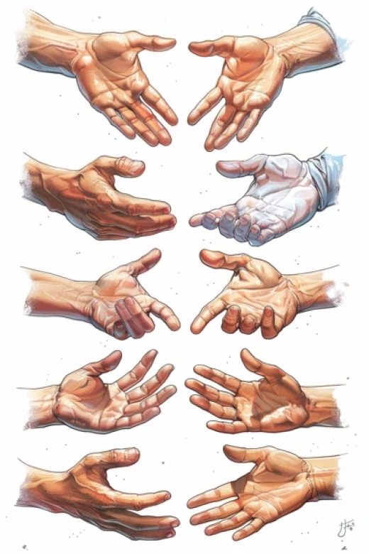 援助與求援手勢(shì)畫(huà)集-懸疑風(fēng)格的手臂畫(huà)作 - 第5269期