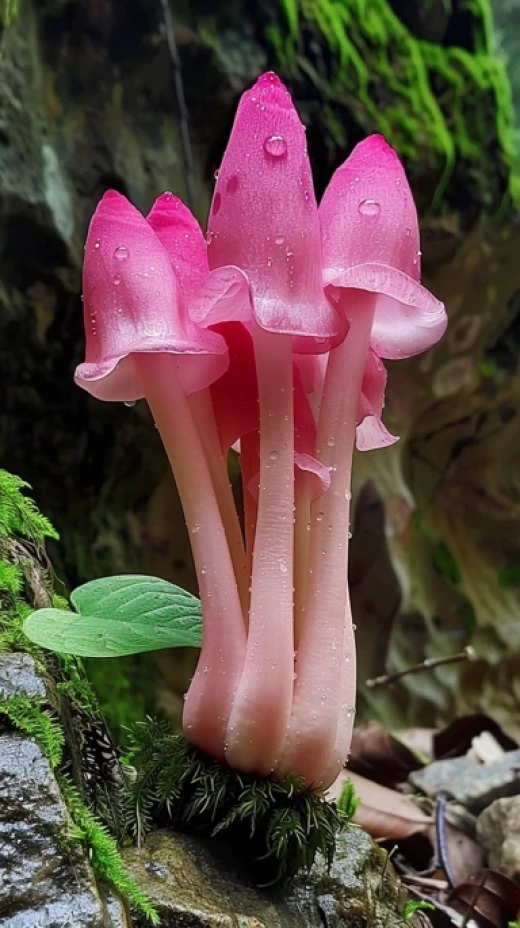 神奇霓虹蘑菇森林-與異形蘑菇和輕盈蘭花螳螂共舞 - 第7103期