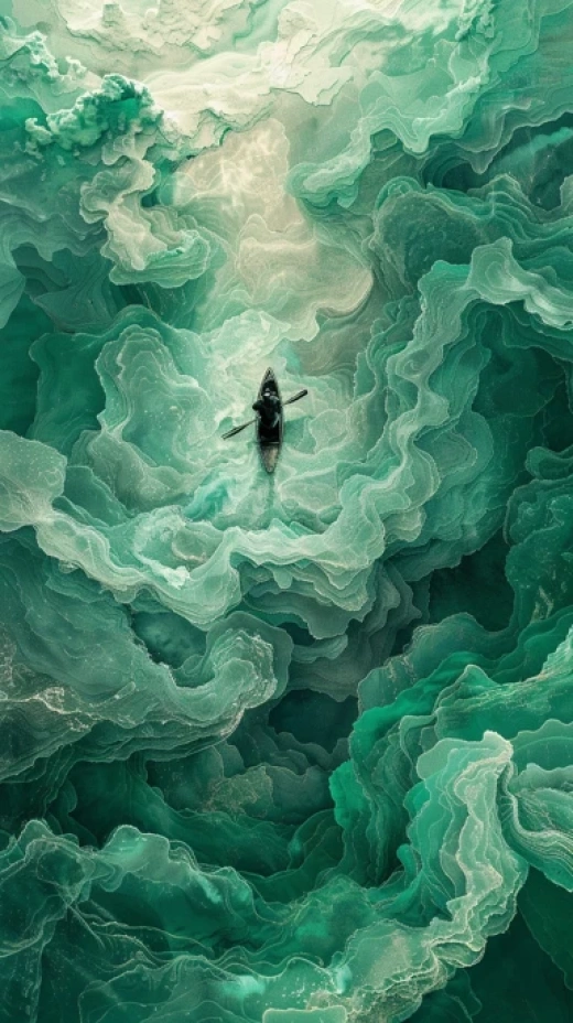 超現(xiàn)實(shí)風(fēng)格湖泊插畫集 - 第4029期