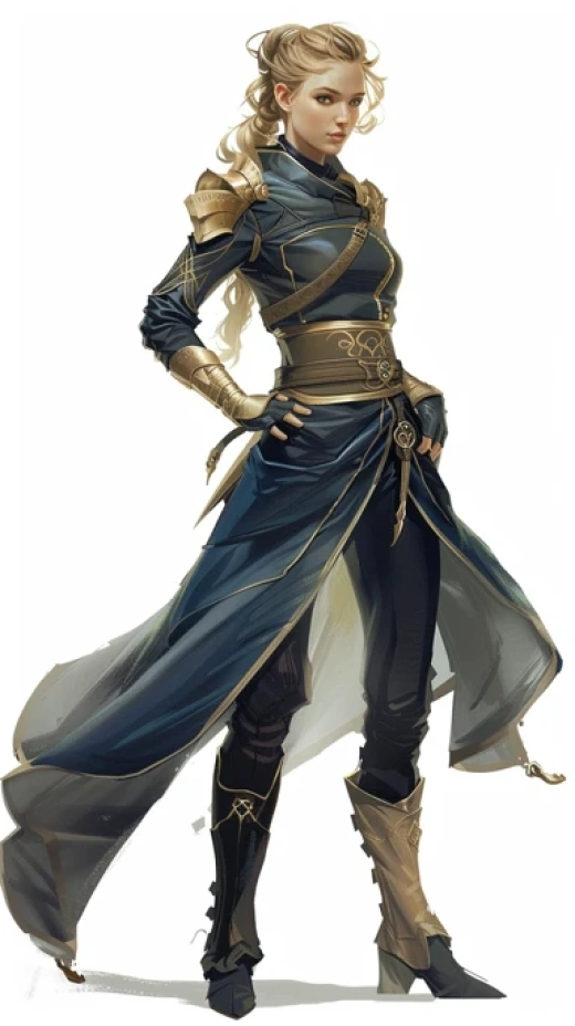 中國武士主題插畫集合-金色劍、宗教服飾和和風元素 - 第6142期