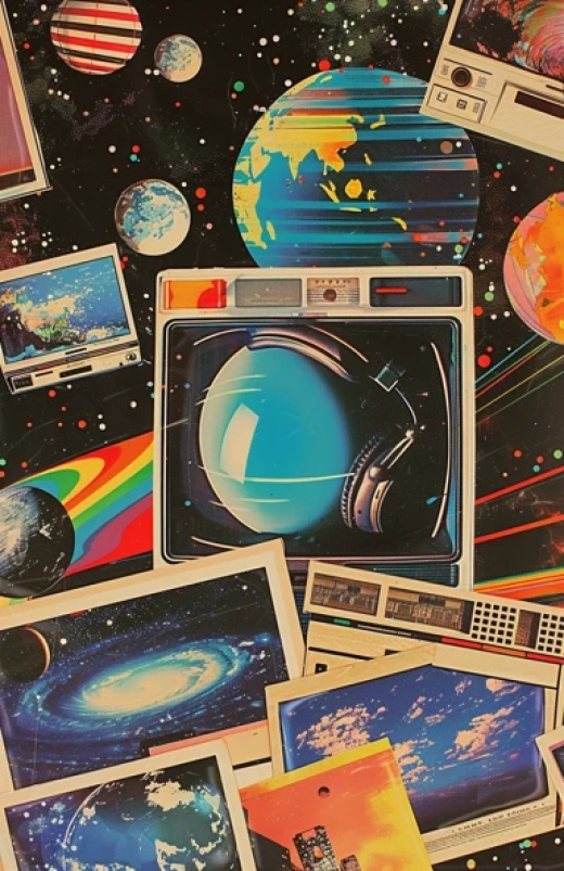 宇宙靈性海報集合-夜空星辰與靈性符號的融合 - 第3408期