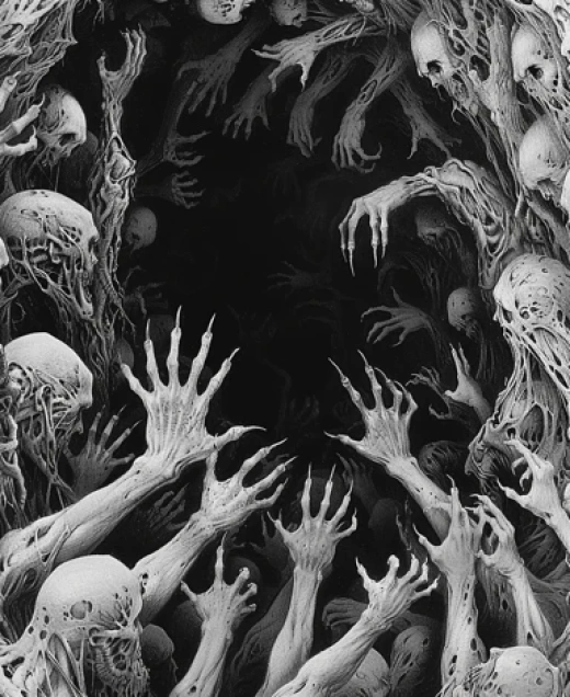 黑白線描幻想世界-神秘、恐怖、奇幻 - 第5843期