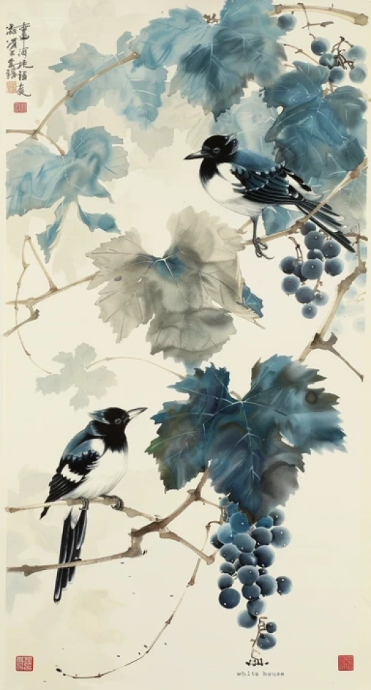 花鳥水墨畫集-匯集中國畫、日本浮世繪等花鳥畫作 - 第7504期