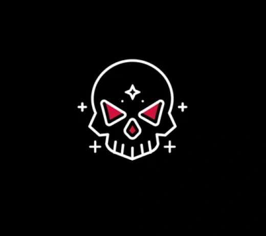 霓虹蘑菇骷髏logo設計 - 第9872期